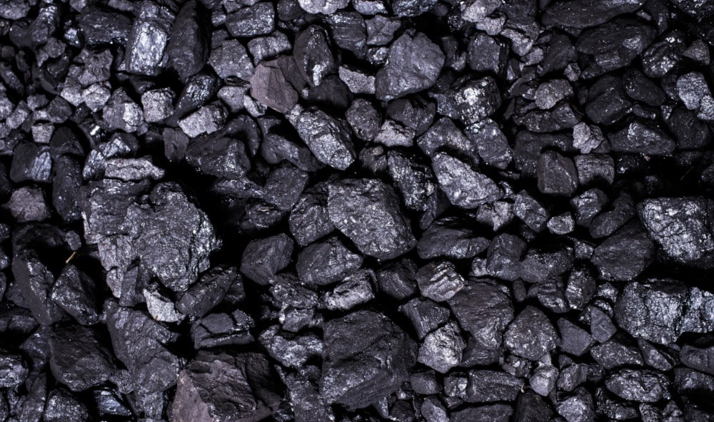 Hałda węgla - widok z góry